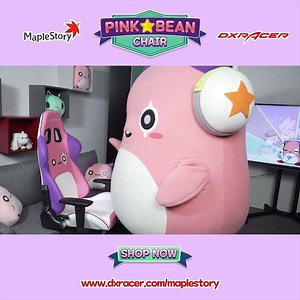 69K views · 1.5K reactions | ◃┆◉◡◉┆▷ Our friends at DXRacer have created a Limited Edition Pink Bean Chair, styled after everyone's favoriteMapleStory mascot! SHOP NOW  https://bit.ly/2IPFYVP LIKE and comment with your IGN/World for a chance to win a PB Chair! | MapleStory | Facebook