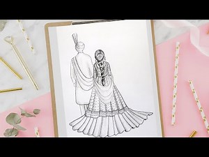 Couple Drawing Easy | How to Draw Romantic Couple Very Easy