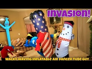 Invasion of Wacky Waving Inflatable Air Dancer Tube Guy! ~ Unboxing!