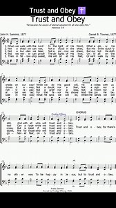Organ Music: Trust and Obey 🎵✝️🕎❤️ Learn to trust and Obey God. That's the only to be happy in Him. He hates disobedience. Trust and Obey! #music #hymn #organ | Prodigy Effiong