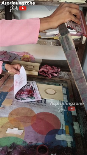 screen printing | envelope printing process | shadicard print #asprintingzone #short #screenprinting