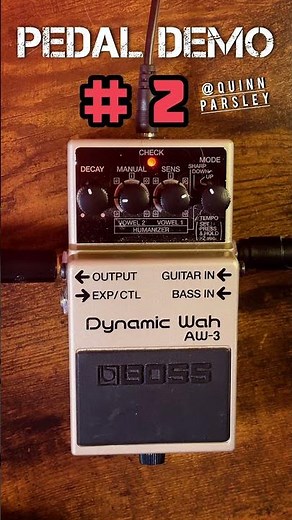 Boss Dynamic Wah AW-3 | Sound Test No. 2 | Guitar and Bass Auto-Wah / Envelope Filter