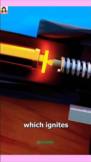 How spring gun trap work 3D Animation #shortvideo #shorts