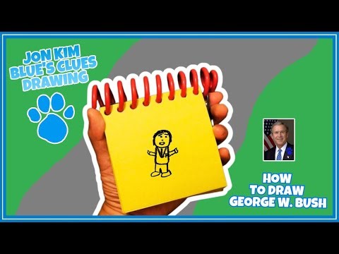 Jon Kim Blue's Clues Drawing - How To Draw George W. Bush