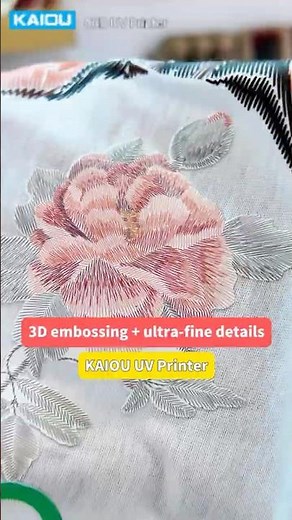 Embossed + Embroidery Effects in One Print