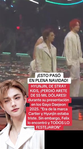 Hyunjin de Stray Kids pierde arete de Cartier en Navidad
