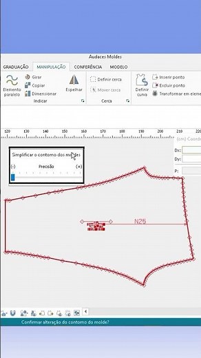 PONTOS DE CURVA: como ajustar no Audaces Moldes e Audaces Digiflash?