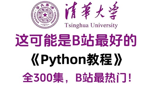 B站首推！清华大佬198小时讲完的Python零基础全套教程！全程干货无废话，从0基础小白到大神看这套就够了！这还学不会，我退出IT界！