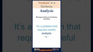 Analysis meaning Analysis in a Sentence Most common words in English shorts