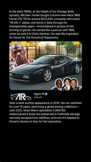 Michael Jordan's Black Ferrari 512 TR 15 Years Hidden
