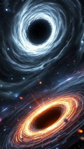 Cosmic Opposites — Black Holes & White Holes #thinkverse #universe #space #intellectualcuriosity