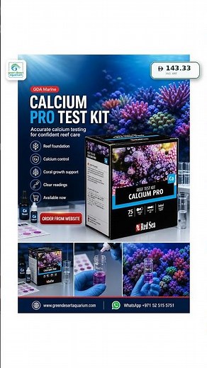 Keep reef foundation levels under control with the Red Sea Calcium Pro Test Kit. Accurate calcium te