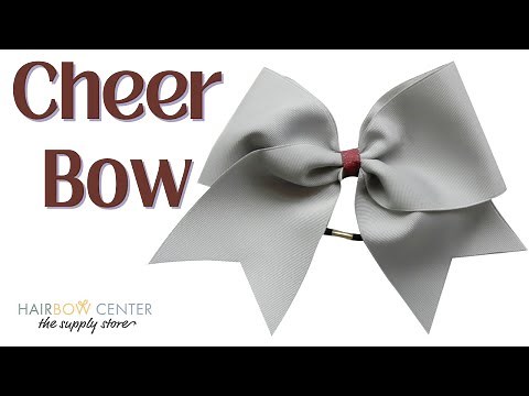 How to Make a Cheer Bow - HairBowCenter.com