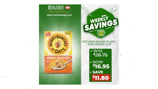 Your weekly deals at Real Value IGA Supermarket | MTV News GD