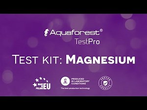 Aquaforest TestPro Magnesium test kit video tutorial