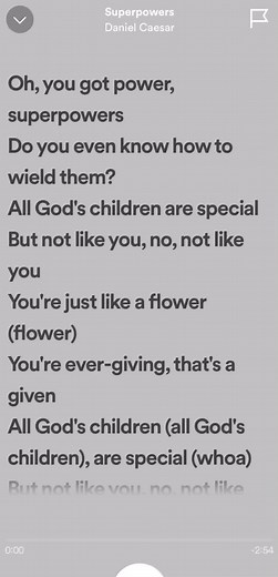 Lyrics of Superpowers by Daniel Caesar
