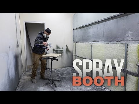 My New Spray Booth Setup For Spraying Cabinets