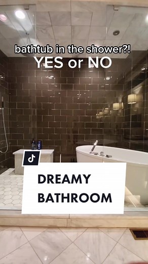 Luxurious Master Suite Shower/Bathtub Combo