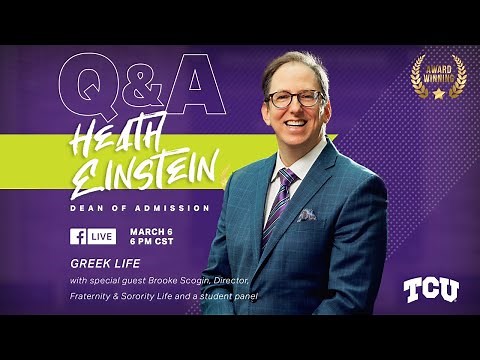 TCU Admissions Live - Greek Life