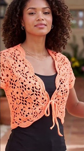 Crochet bolero written pattern #crochet