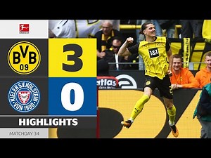 Champions-League! | BORUSSIA DORTMUND - HOLSTEIN KIEL | Highlights | Matchday 34 – Bundesliga 24/25