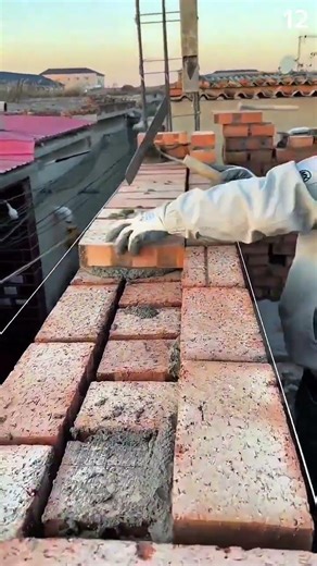 Technique for installing bricks straight and neatly using waterpass thread