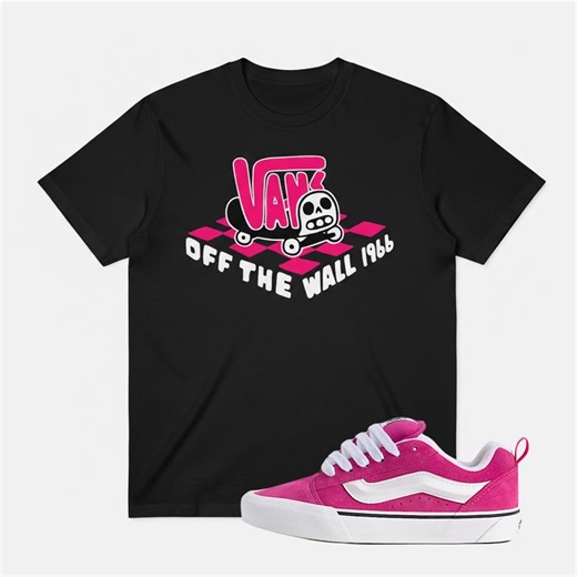 Pink Vans 'off the Wall' Graphic Tee, Unisex Skateboard Shirt - Etsy