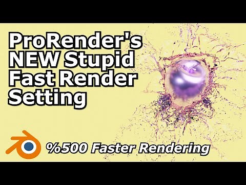 Radeon ProRender's 3.5.2 Interactive Render Setting | New Fast Setting!