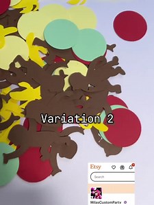 100 Monkey Table Confetti, Birthday Party Decoration, Monkey Themed Party. - Etsy