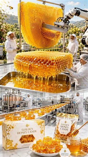 From Massive Honeycomb to Golden Honey Candy