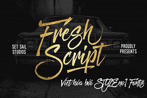[Miễn phí] SVN-Fresh Script - Việt hóa - STYLEno.1 Fonts