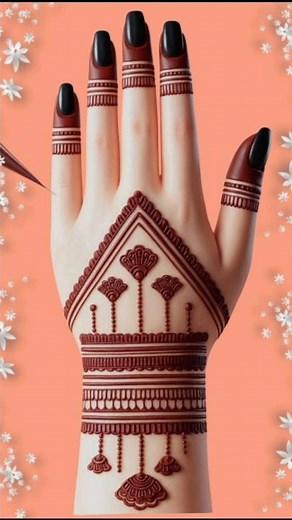 New Jhumka Style Mehndi Design | Heena Mehndi #ytshorts #shorts #trending