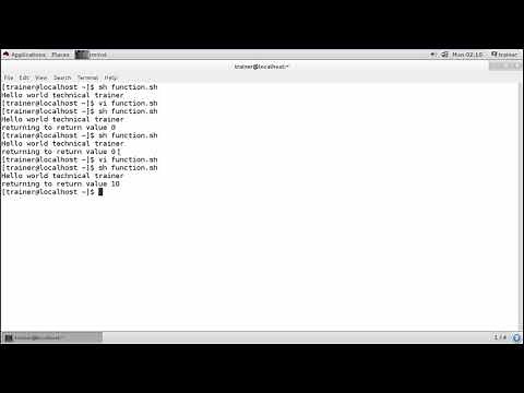 Linux - Shell function