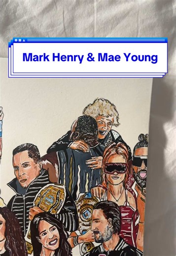 Mark Henry & Mae Young Drawings in Wrestling