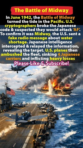 Battle of Midway 1942: How Codebreaking Won the Pacific War #shorts