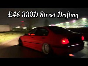 Insane Diesel E46 330D Night Street Drifting