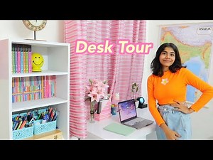 My Desk + Book Shelf Tour 🍒 (Productive + Aesthetic)