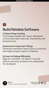 Top 10 Best Practices of Senior Developers | Programming Tips Every Developer Must Know 🚀