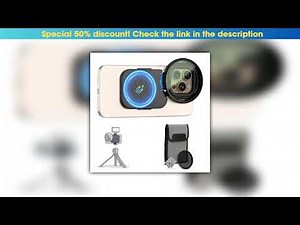 Hands-on JJC 67mm ND2-128 Variable ND Filter Magnetic Lens Filter Adapter Kit For iPhone 16 15 14 P