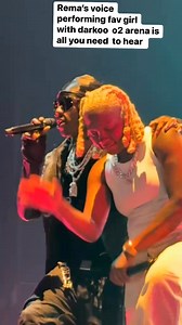 8.6K views · 471 reactions | Rema’s voice performing fav girl with darkoo in o2 arena is all you need to hear #viralreelsシ #videoviralシ #fypviralシviral #viralvideoシ #celebrity #rema | Mml Rac | Facebook