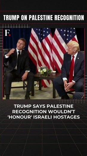 #FirstpostNews: Trump Says Recognising Palestine Would Not 'Honour' Israeli Hostages | N18G