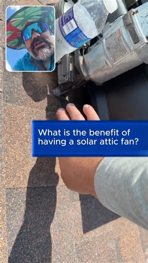Solar Attic Fan Demo | Reduce Attic Heat Fast #shorts