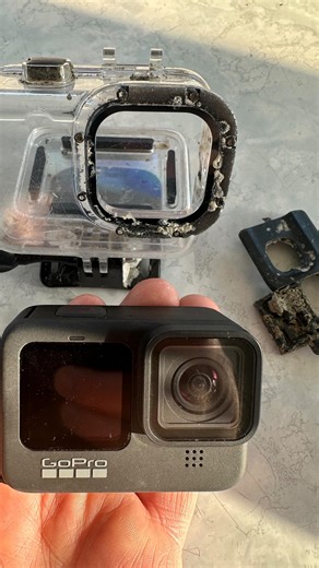 Caught this GoPro in the Scallop Dredge that has been underwater in about 180feet for about 2.5 Years?! After opening the camera and sitting it in rice it took about a day or 2 to get enough power in the battery to watch a few videos on the SD card. After seeing the boat name Bandit it just so happens I followed the Spearfishing Charter captain @bassbanditcharters and reached out to him to tell him this crazy story. He then posted on his page and believe we found the owner of the lost GoPro that