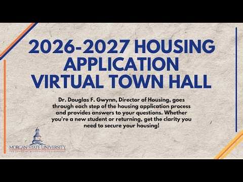 2026-2027 Housing Application Virtual Town Hall Replay