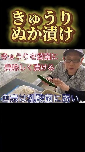 【きゅうりぬか漬け】ぬか床調整で綺麗に漬ける