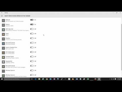 How to Change which Icons Appear on the Taskbar in Windows 10