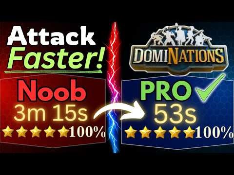 The Best FAST Attack Strategy! | Speed Hit Guide - DomiNations