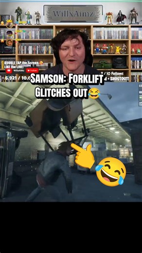 Samson: Forklift Glitches Out 😂 #samson #glitch #funny #shorts #fyp #foryou #gaming #pc