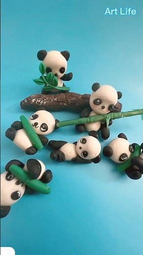 How to Make a Clay Panda🐼 | DIY Easy Clay Panda Tutorial#craft #miniature #handmade