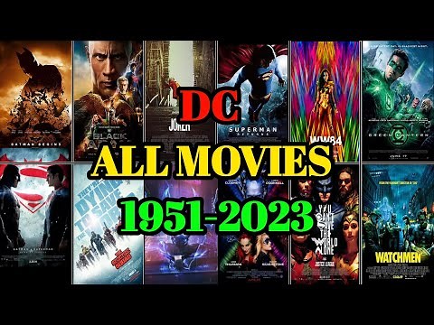 DC All Movies (1951-2023) | Evolution Of DC Movies || All DC MOVIES LIST ||
